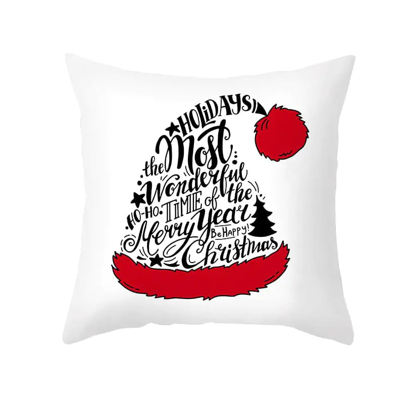 Festive Cartoon Cushion Cover