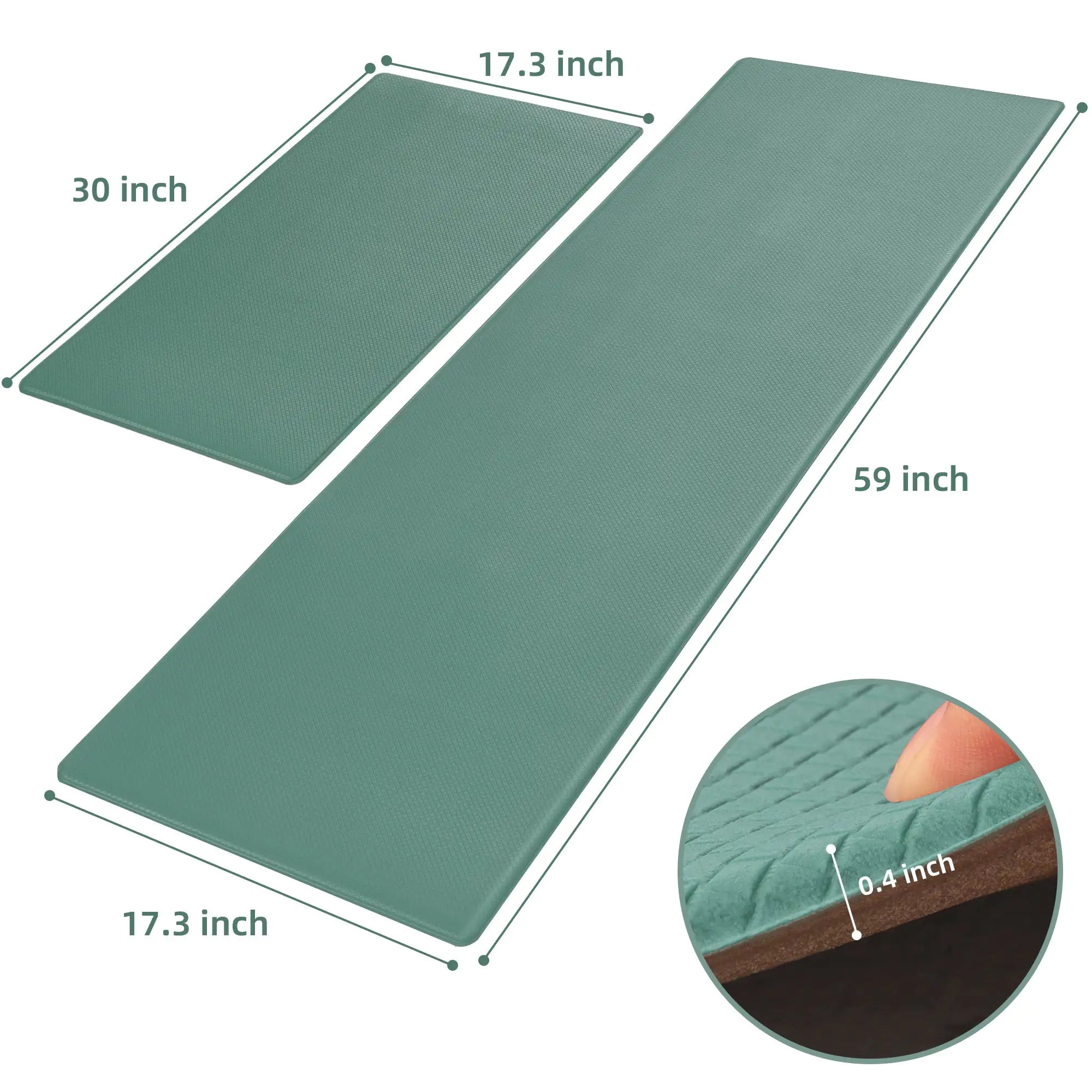 Kitchen Floor Mat Two-piece Set