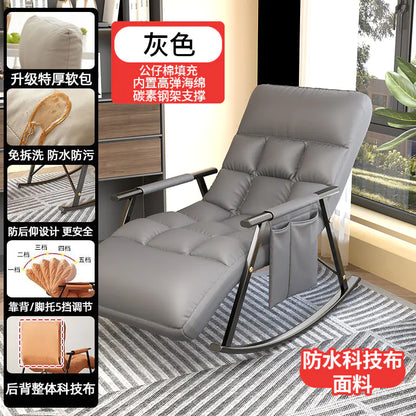 Tech Fabric Rocking Chair for Adults - Lounge Sofa