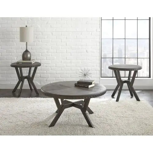 Alamo - 3 Piece Table Set - Gray