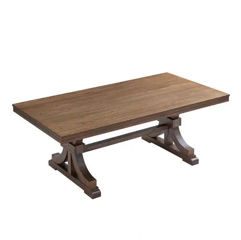 Rectangular Rubber Wood Dining Table For 6-8