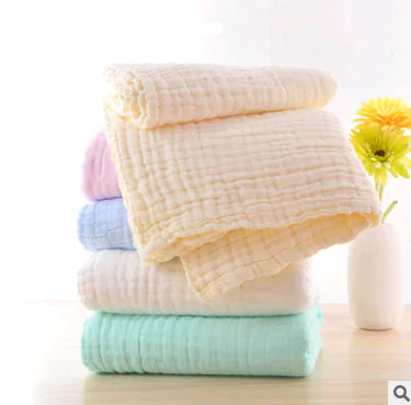 Cotton Baby Blanket, Six-Layer Ruffled Design