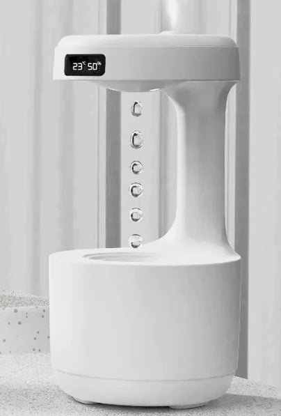 Water Drop Aroma Diffuser with Clock for Bedroom & Office