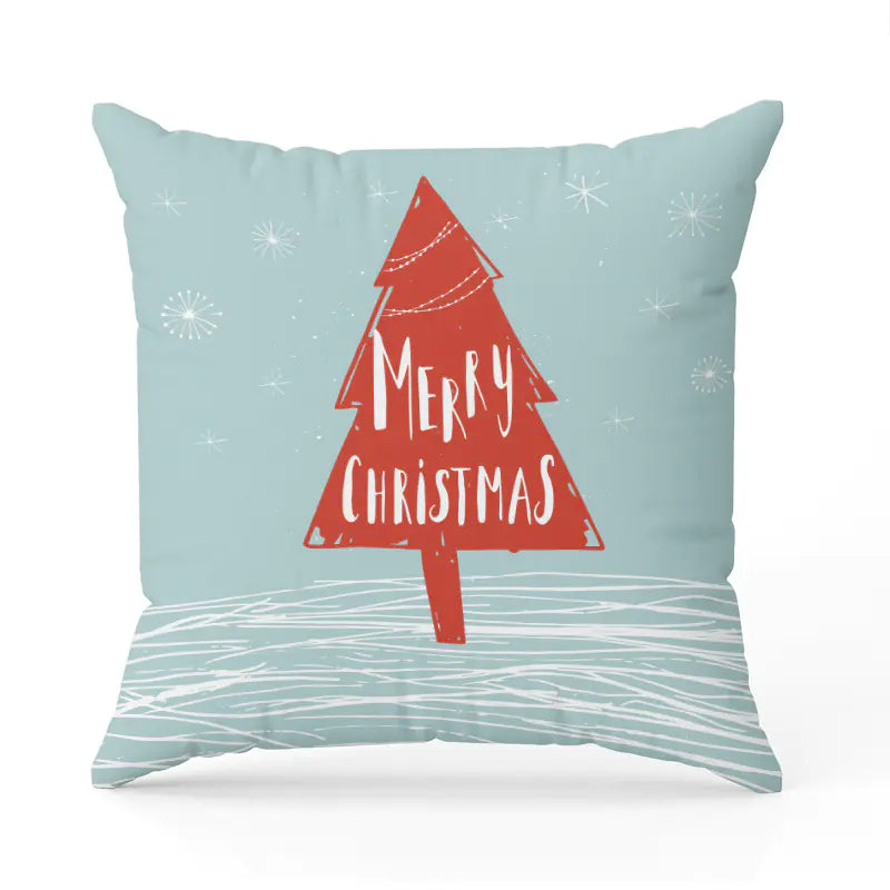 Holiday Tree Pillow Slip for Sofas