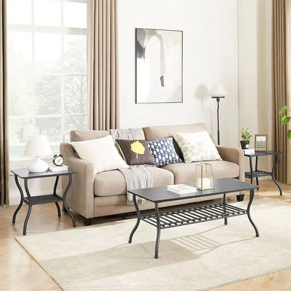 Contemporary 3 Piece Coffee Table Set