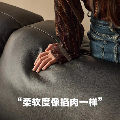 Modern Minimalist Leather Sofa Set