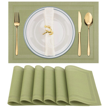 GreenHome 6-Pack Vinyl Dining Mats