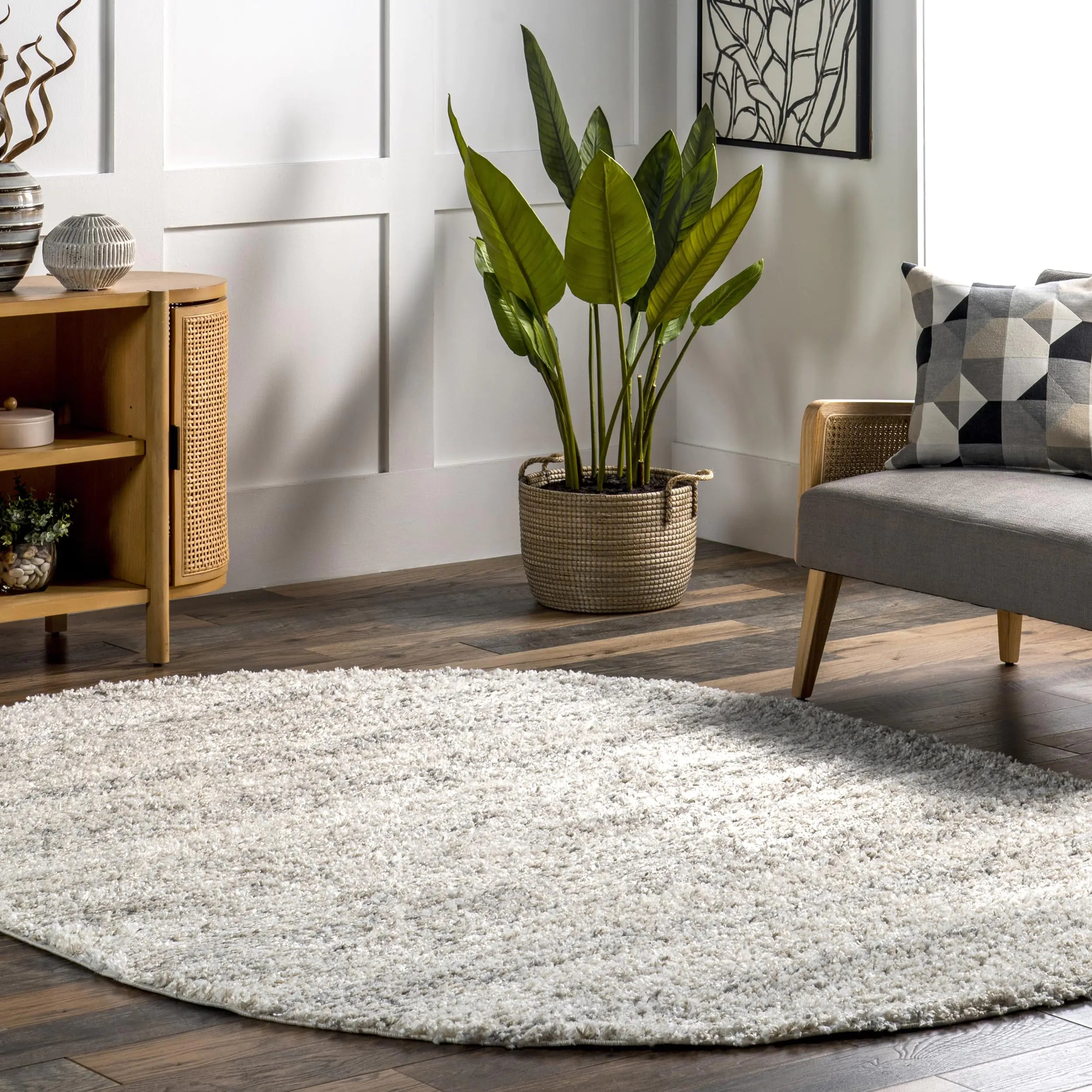 NuLOOM Brooke Shag Tasseled Area Rug - Oval 7x9