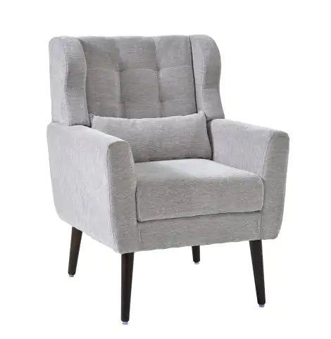 Comfortable Upholstered Lounge Chair with Pillows