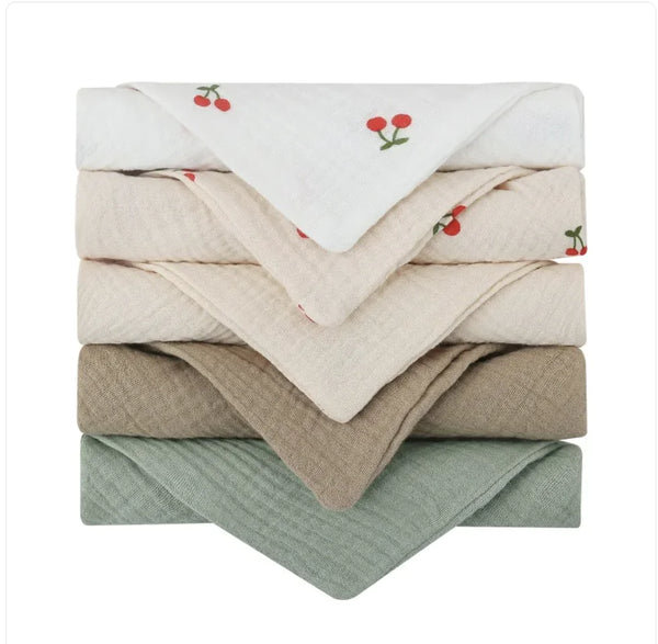 5-Pack Baby Cotton Face Towels