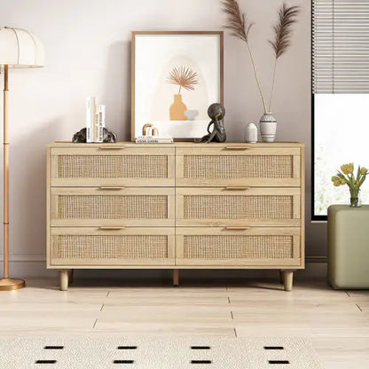 Drawers Rattan Storage Cabinet Rattan Drawer