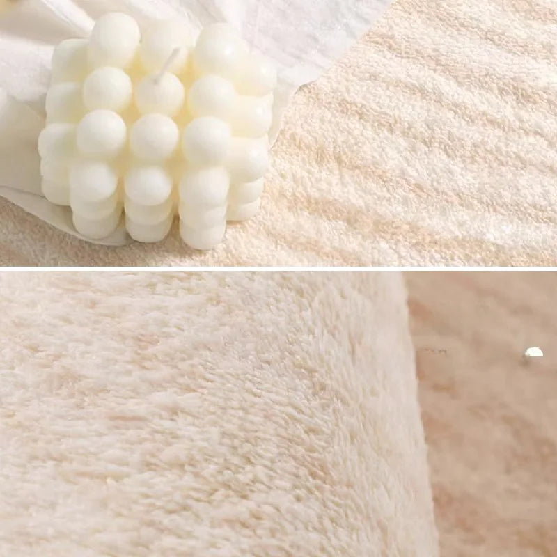 Luxury Short-Pile Faux Cashmere Area Rug