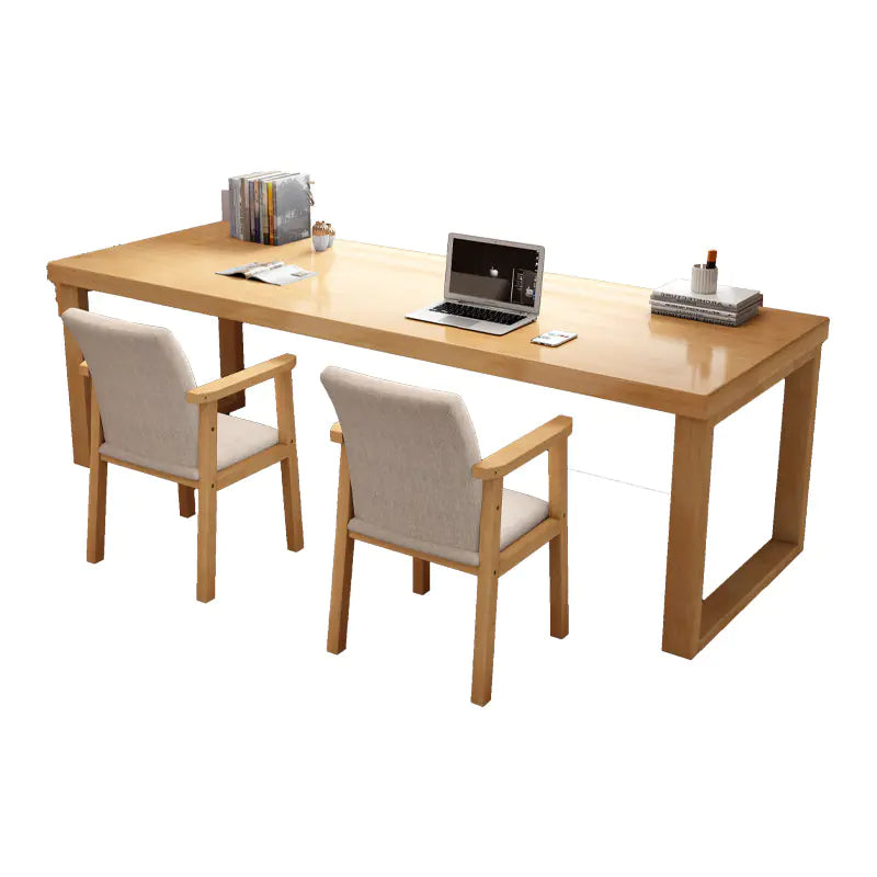 Solid Wood Large Desk for Home Office and Writing