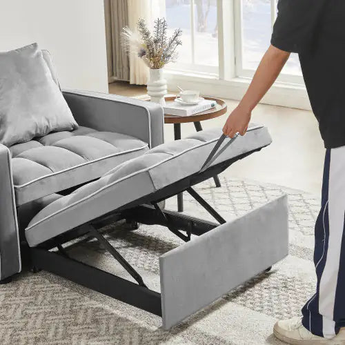 3-in-1 Sofa Bed, Adjustable Backrest
