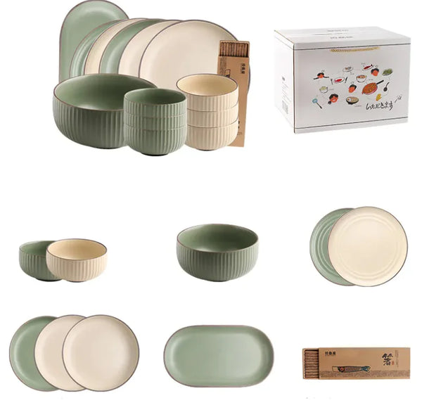 Tableware Bowl And Dish Set