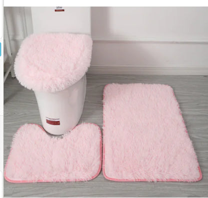 Luxury 3-Piece Microfiber Bath Mat Set