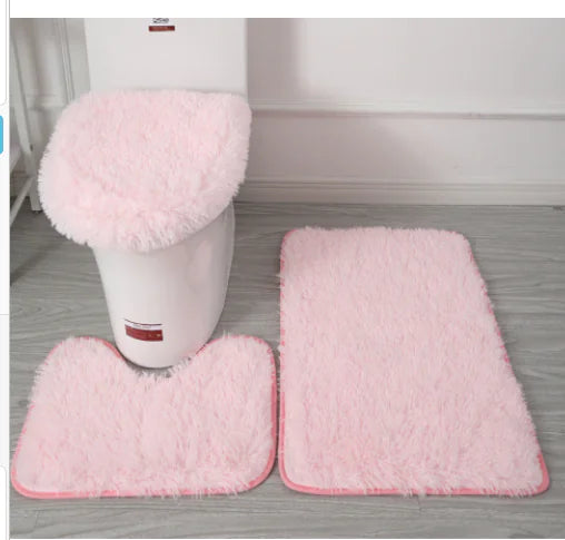 Luxury 3-Piece Microfiber Bath Mat Set