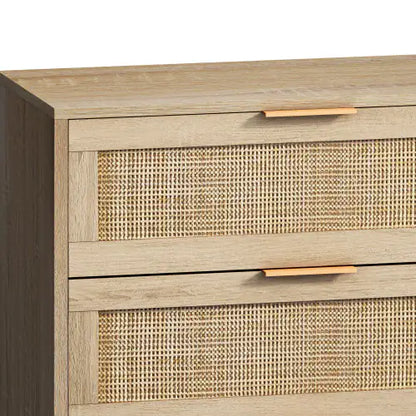 Drawers Rattan Storage Cabinet Rattan Drawer