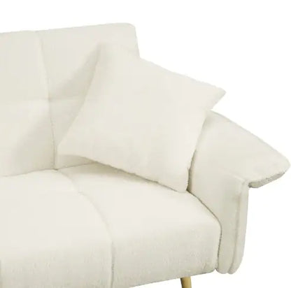 Convertible Double Sofa Bed With Folding Armrests