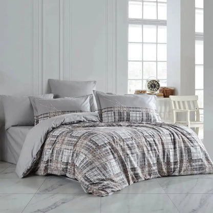 Lucia Cotton Poplin Double Duvet Set