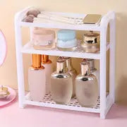 Three-Layer Adjustable Bathroom Cosmetic Storage Rack