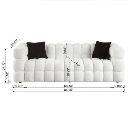 Marshmallow Sofa 84.3 Length ,35.83 Depth ,3 Seater