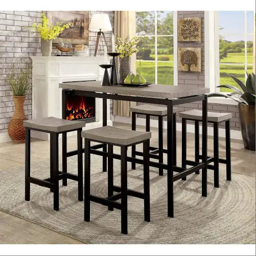5 Pc Counter Height Table Set