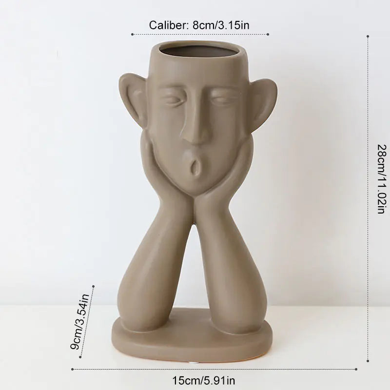 Nordic Creative Ceramic Vase for Home Decoration